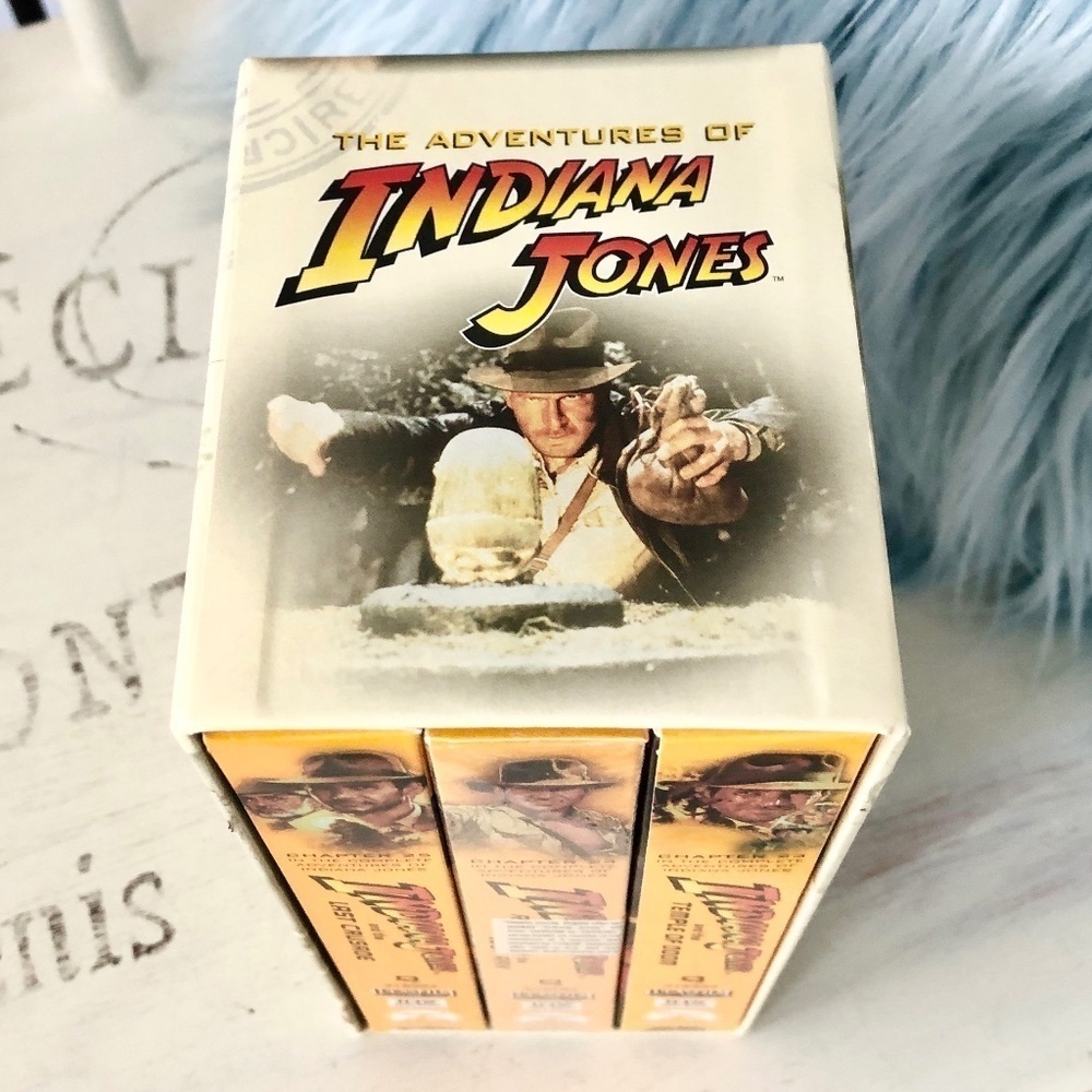 Indiana Jones,‎ VHS, Trilogy, 3 Movie, Box Set, Vintage, 1999, Good Condition - Picture 3 of 16